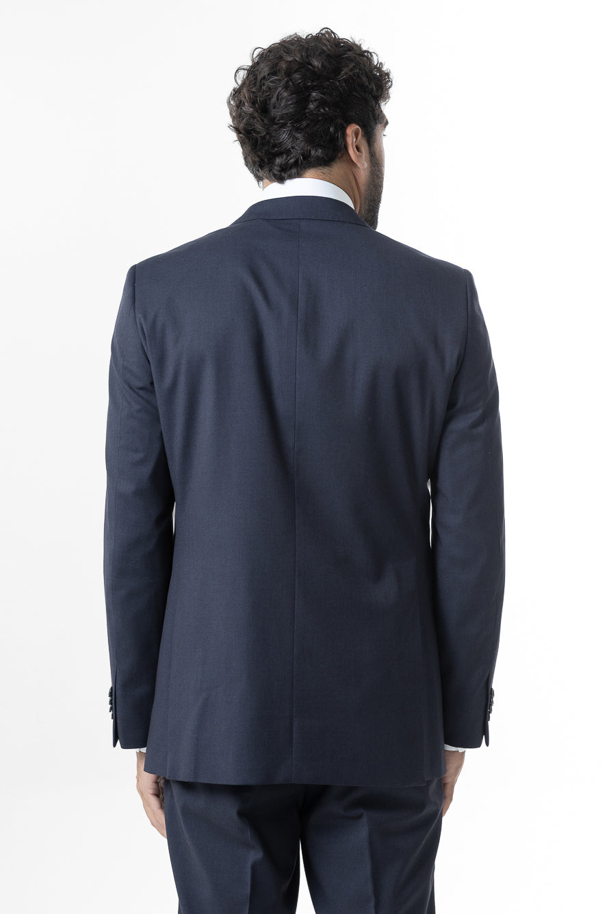 Terno Slim Liso Poliviscose - Marinho