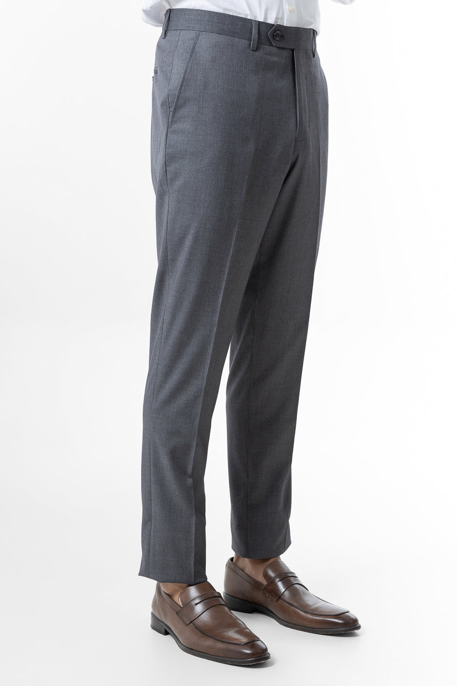 Terno Slim Liso Poliviscose - Grafite