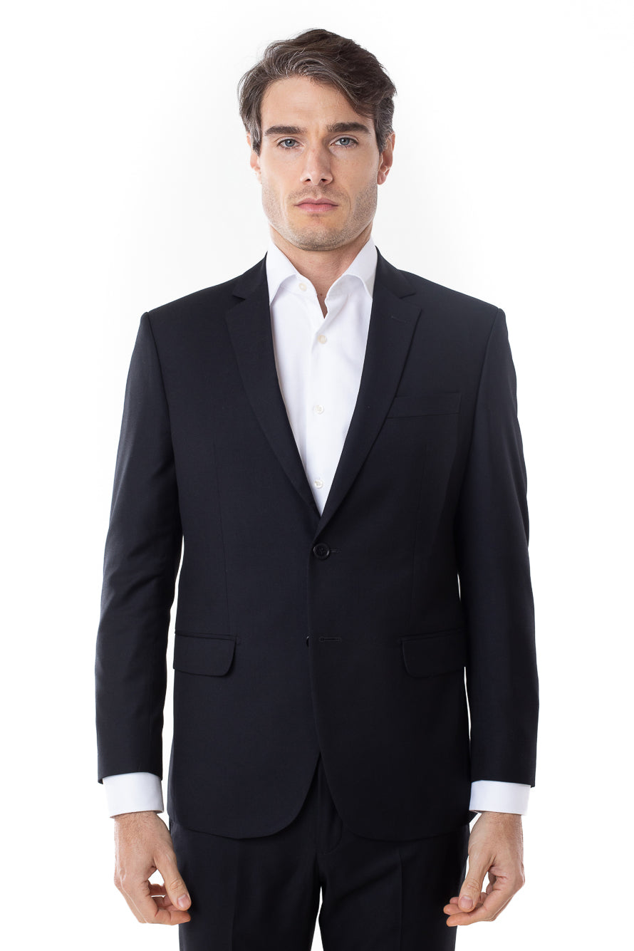 Terno Liso Slim Cambridge - Preto