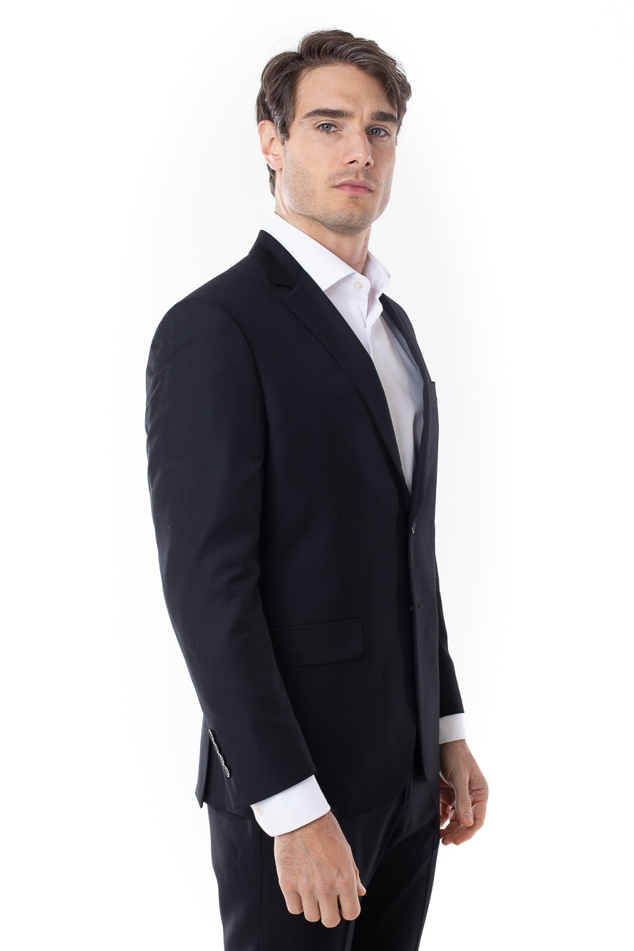 Terno Liso Slim Cambridge - Preto
