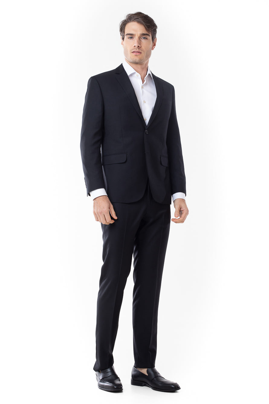 Terno Liso Slim Cambridge - Preto