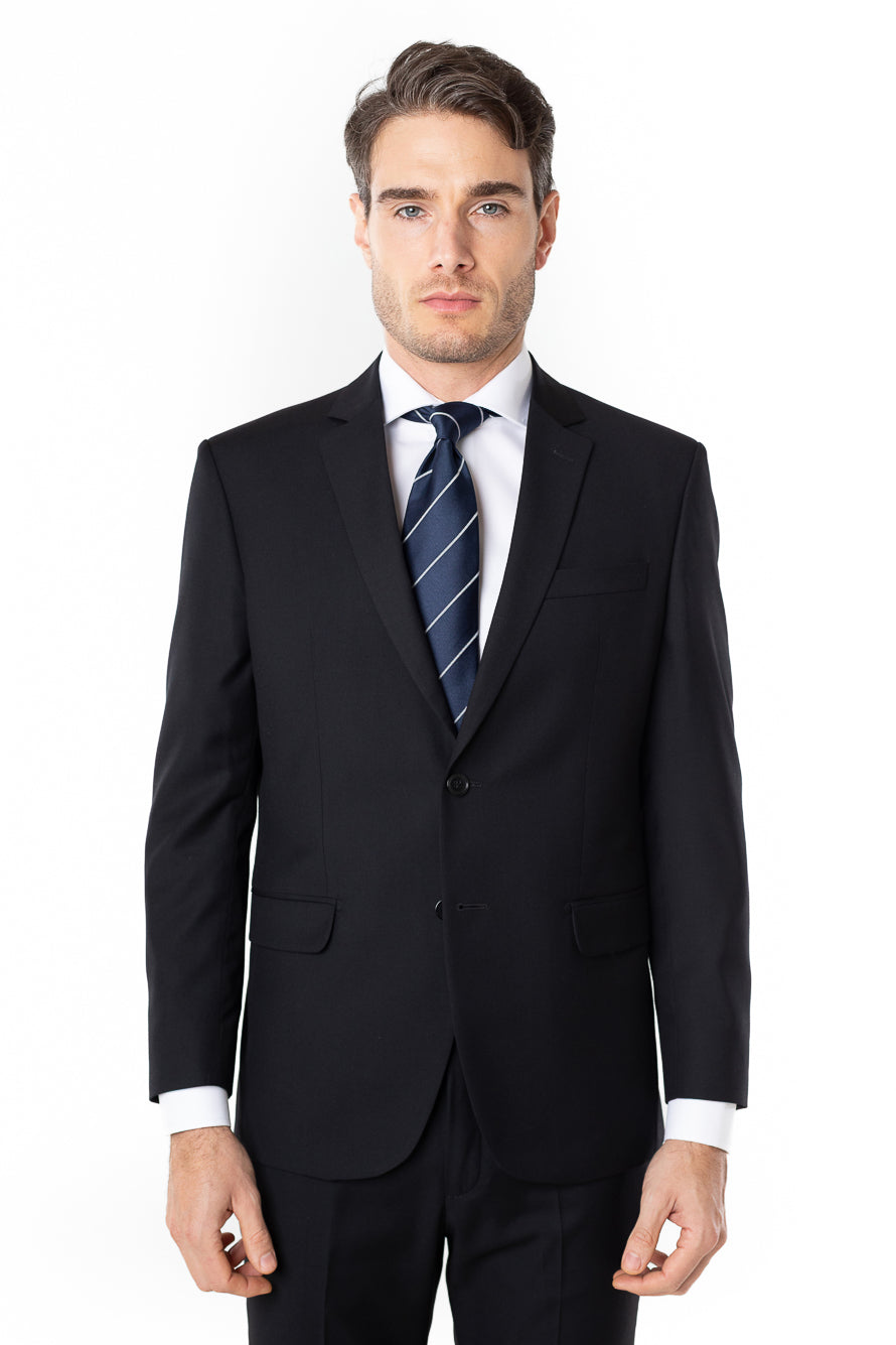 Terno Liso Slim Cambridge - Preto