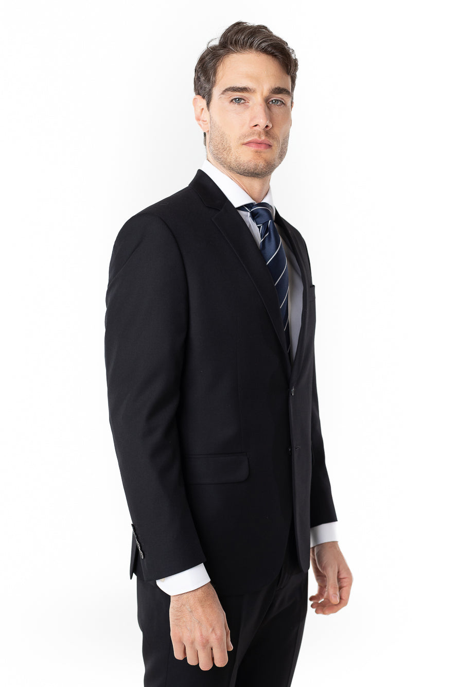 Terno Liso Slim Cambridge - Preto