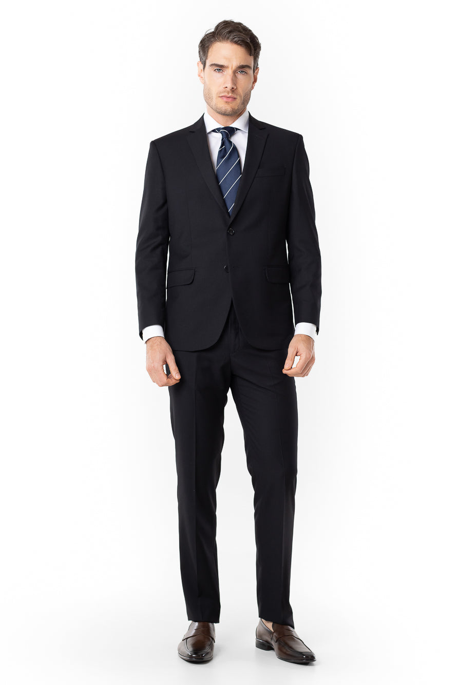 Terno Liso Slim Cambridge - Preto