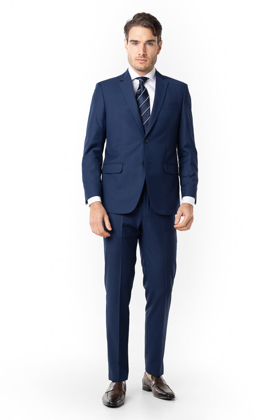 Terno Liso Slim Cambridge - Azul Escuro