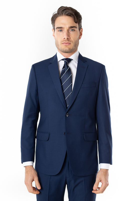 Terno Liso Slim Cambridge - Azul Escuro
