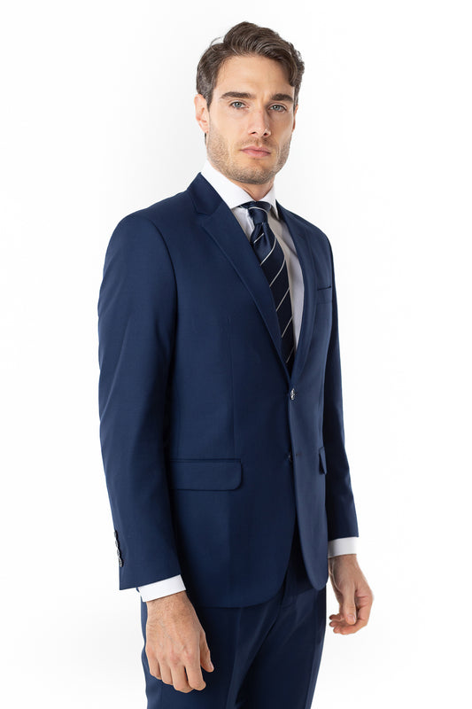 Terno Liso Slim Cambridge - Azul Escuro