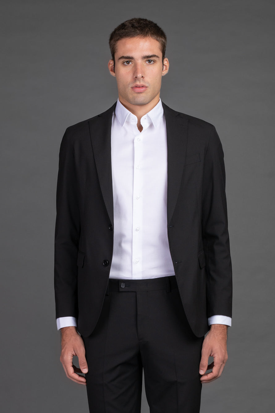 Terno Com Forro Slim Fantasia - Preto