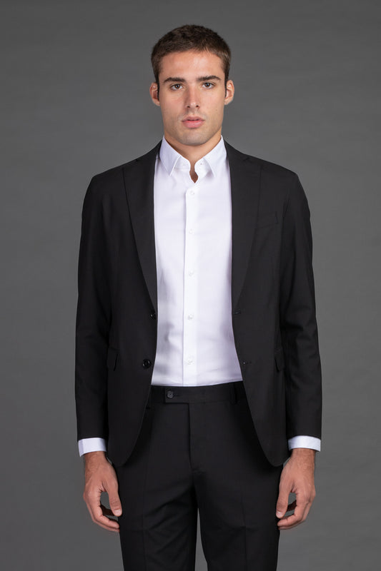 Terno Com Forro Slim Fantasia - Preto