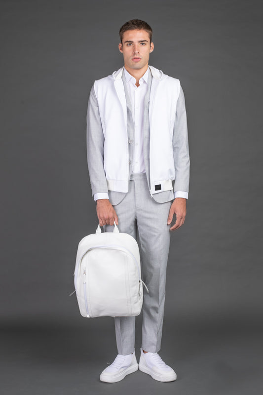 Terno Com Forro Slim Fantasia - Cinza Claro