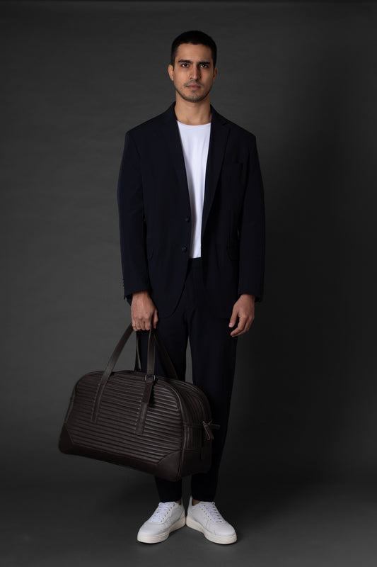 Terno Slim Tecnológico Sem Forro - Marinho Noite