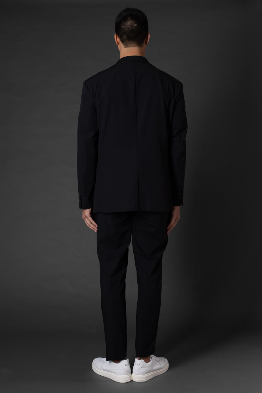 Terno Slim Tecnológico Sem Forro - Preto