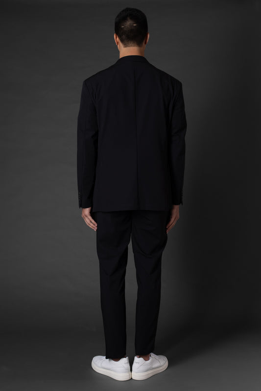 Terno Slim Tecnológico Sem Forro - Preto