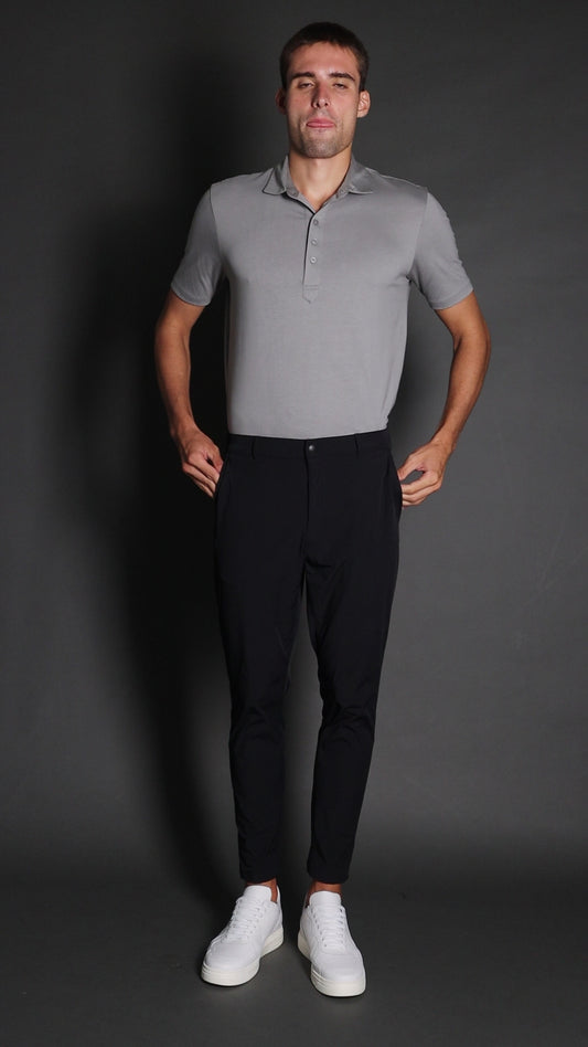Calça Chino Slim Bolso Faca Tecnológica - Preto